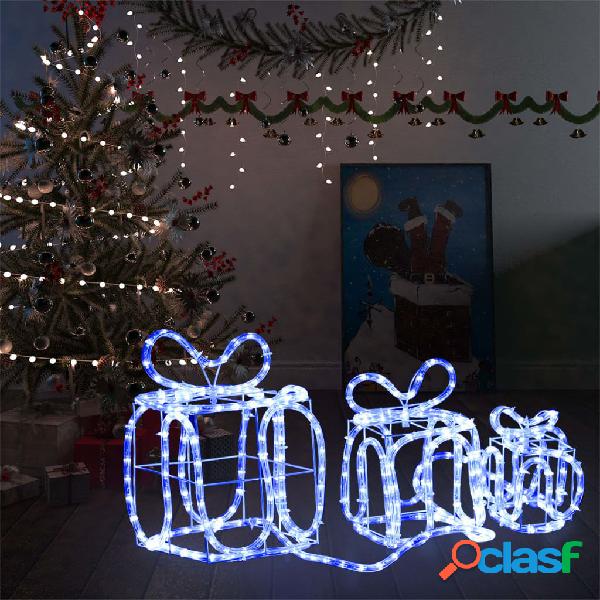 vidaXL Decorazione Natale Scatole Regalo con 180 LED Interni