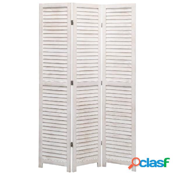 vidaXL Divisorio a 3 Pannelli 105x165 cm in Legno