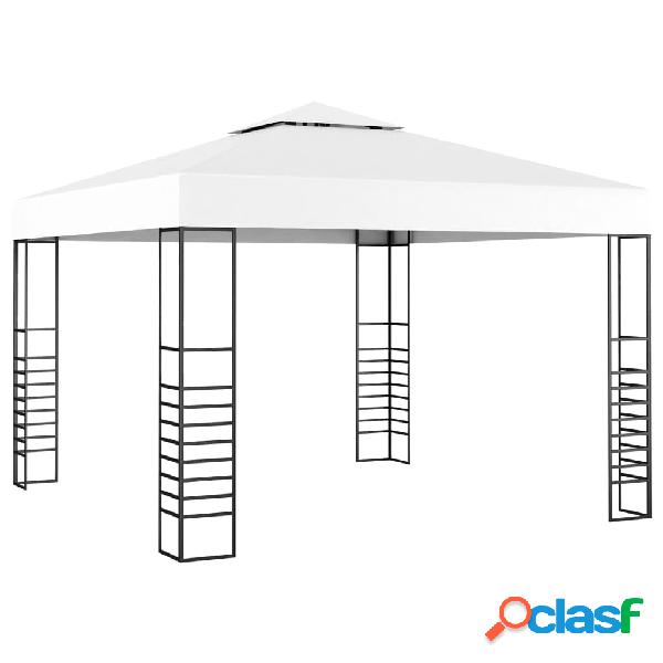 vidaXL Gazebo da Giardino 3x3 m Bianco