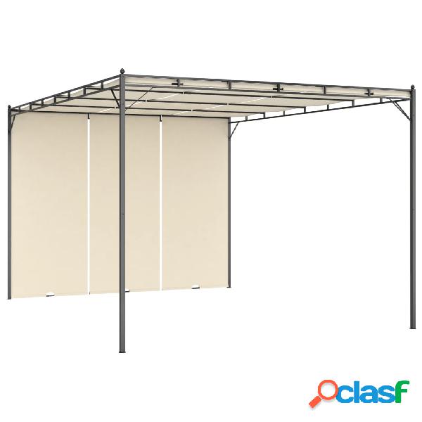 vidaXL Gazebo da Giardino con Tenda Laterale 4x3x2,25 m