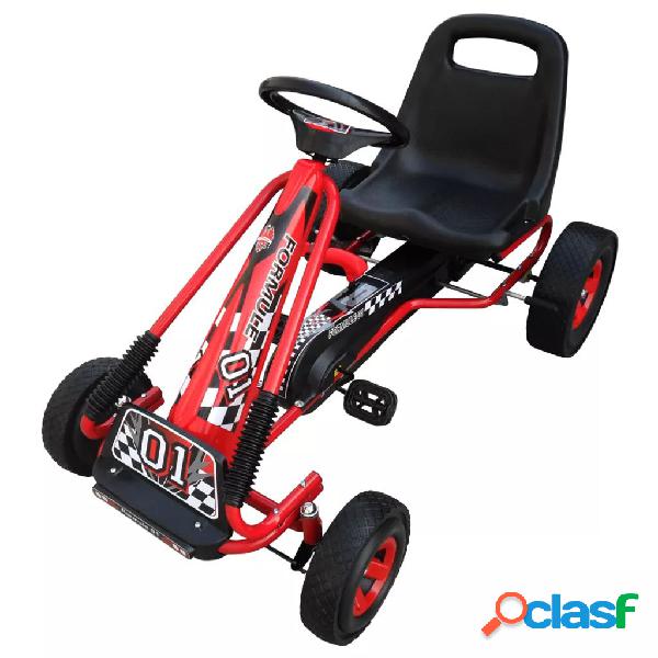 vidaXL Go-kart a pedali per bambini, sedile regolabile,