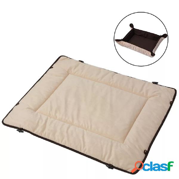 vidaXL Letto per cani Marrone 65x80 cm