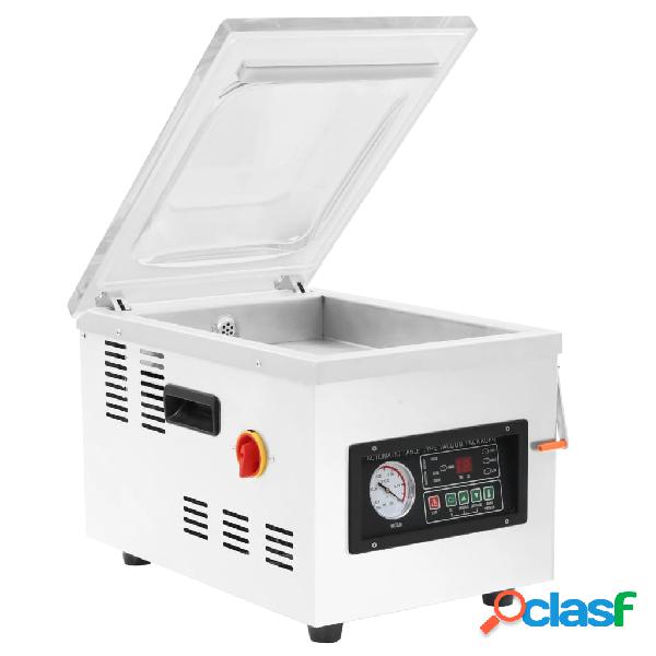 vidaXL Macchina Professionale per Sottovuoto 400W Acciaio