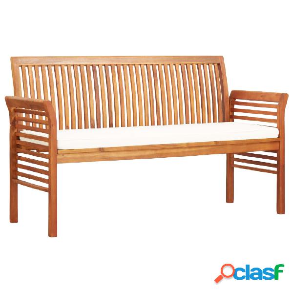 vidaXL Panca da Giardino a 3 Posti 150 cm in Legno Massello