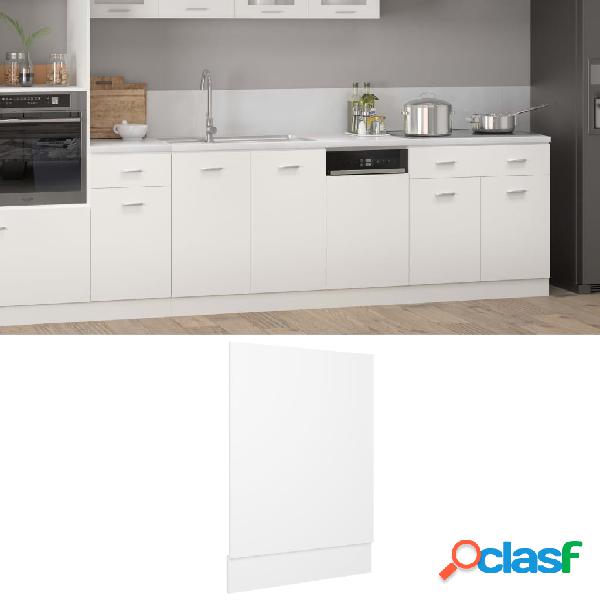 vidaXL Pannello Lavastoviglie Bianco 45x3x67 cm Truciolato