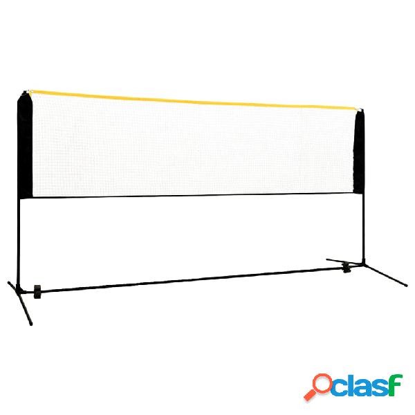 vidaXL Rete da Badminton Regolabile 300x103x94-158 cm in