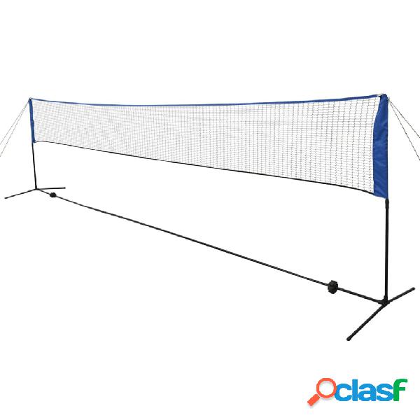 vidaXL Rete da Badminton con Volani 600x155 cm