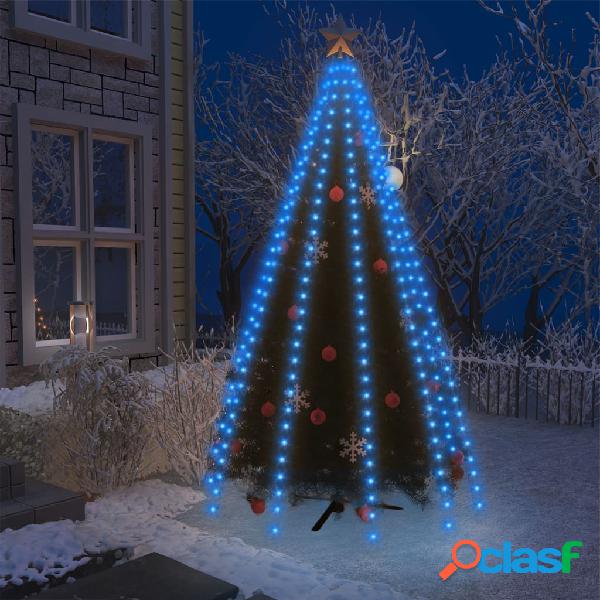 vidaXL Rete di Luci per Albero di Natale con 250 LED Blu 250