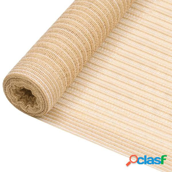 vidaXL Rete per Privacy Beige 1x25 m in HDPE 75 g/m²