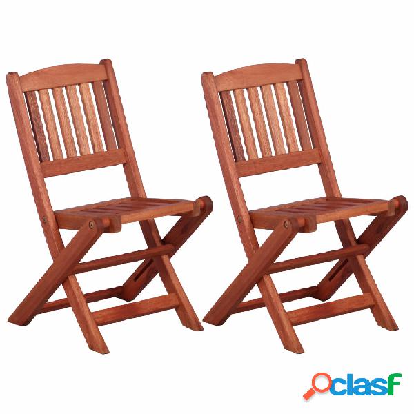 vidaXL Sedie da Pranzo per Bambini 2 pz in Legno Massello di