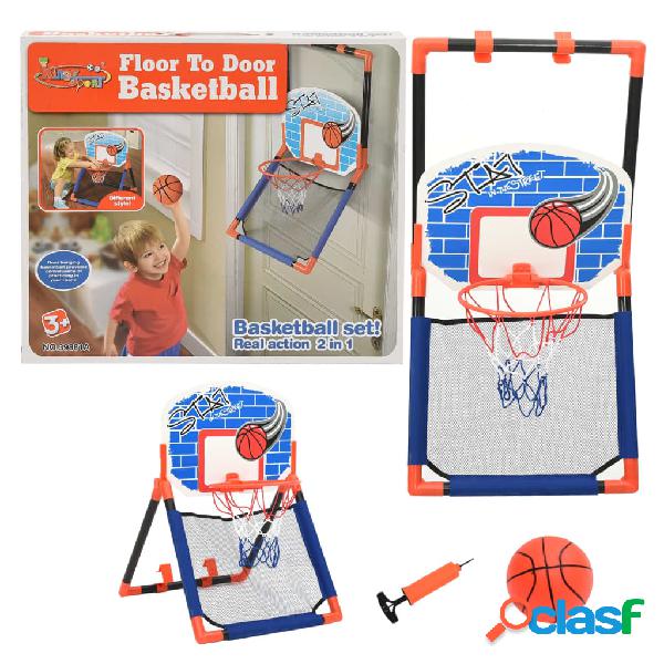 vidaXL Set da Basket per Bambini Multifunzione da Pavimento