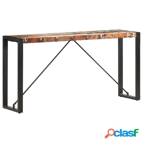 vidaXL Tavolo Consolle 150x35x76 cm in Legno Massello di