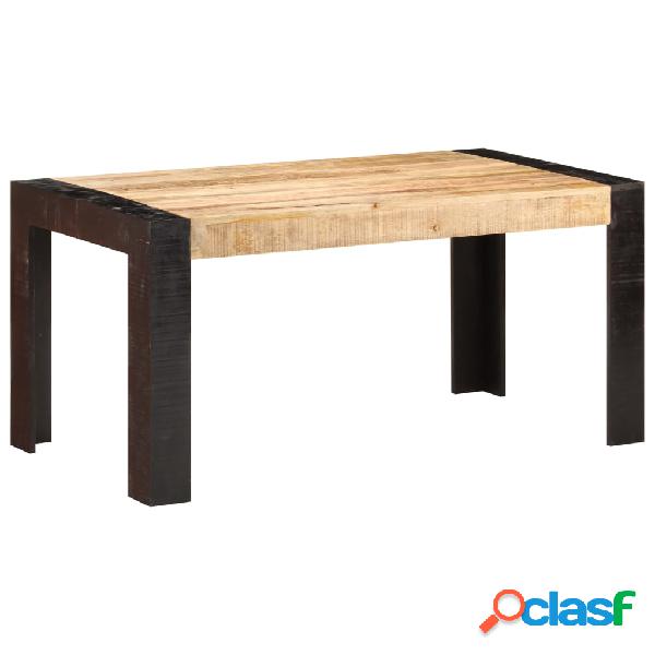 vidaXL Tavolo da Pranzo 160x80x76 cm in Legno Massello di