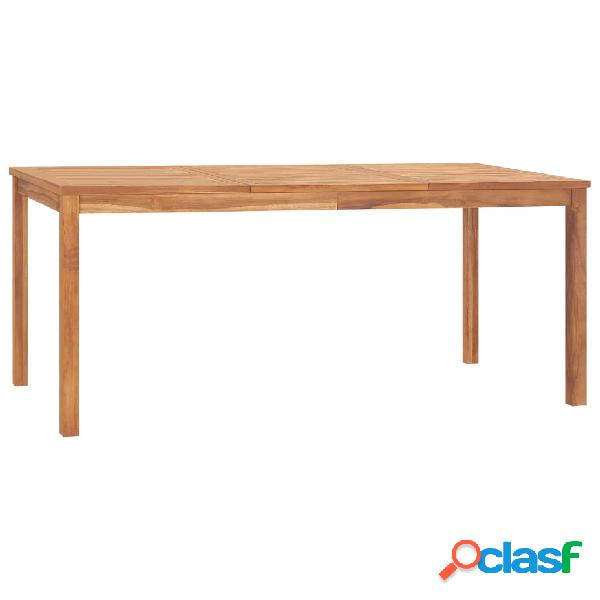 vidaXL Tavolo da Pranzo da Giardino 180x90x77 cm in Massello