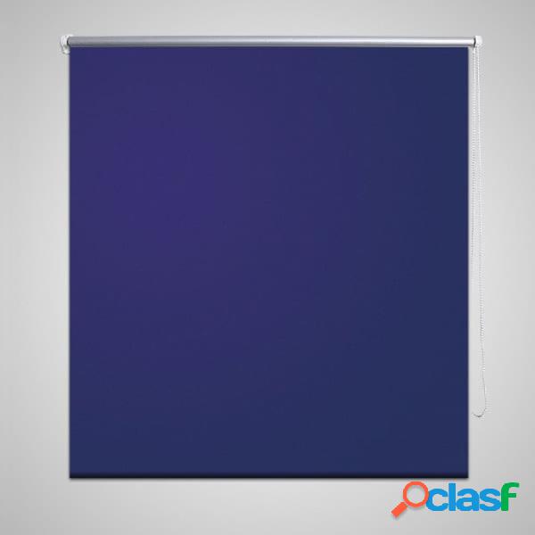 vidaXL Tenda a Rullo Oscurante 100 x 175 cm Blu Marino