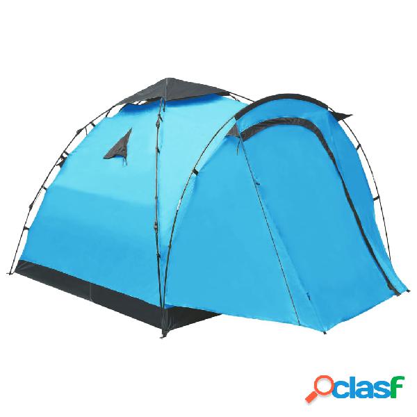 vidaXL Tenda da Campeggio Pop Up per 3 Persone Blu