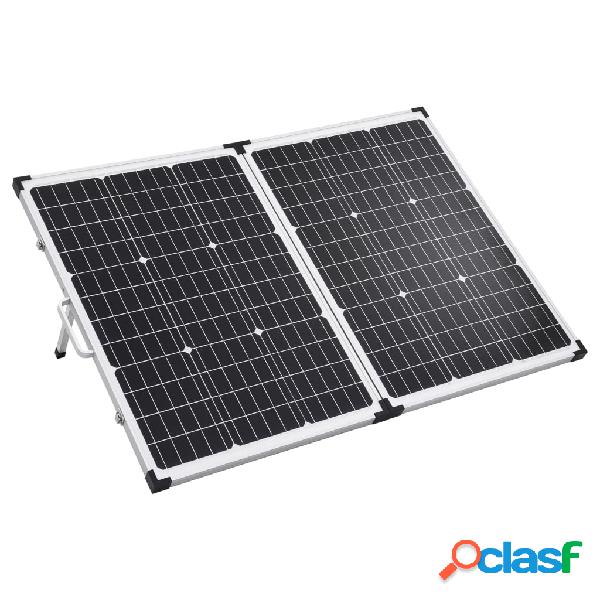 vidaXL Valigetta con Pannello Solare Pieghevole 120W 12V