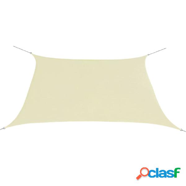 vidaXL Vela Parasole Oxford in Tela 2x2 m Crema