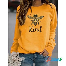 women bee kind sweatshirt long sleeve blouse graphic