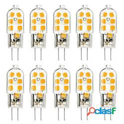 ywxlight 10pcs g4 3w 200-300lm 12led led bi-pin luci 2835smd