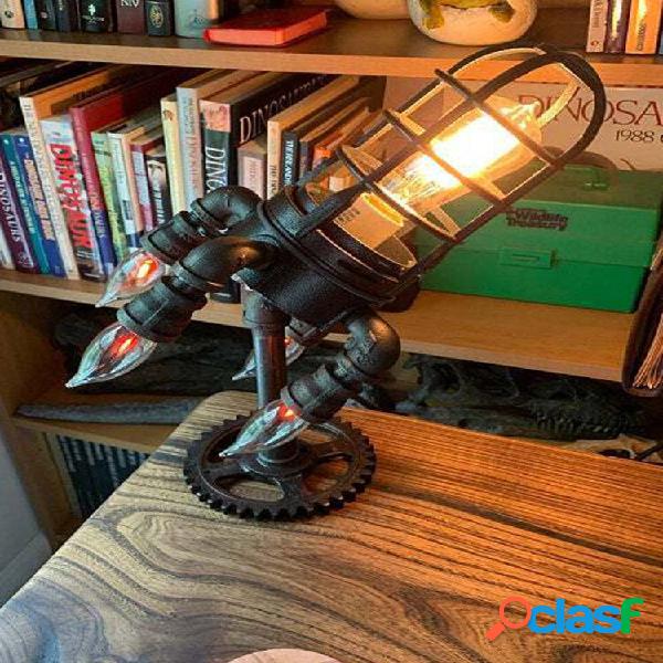 1 PC Vintage Steampunk Rocket lampada Cool LED Lampada da