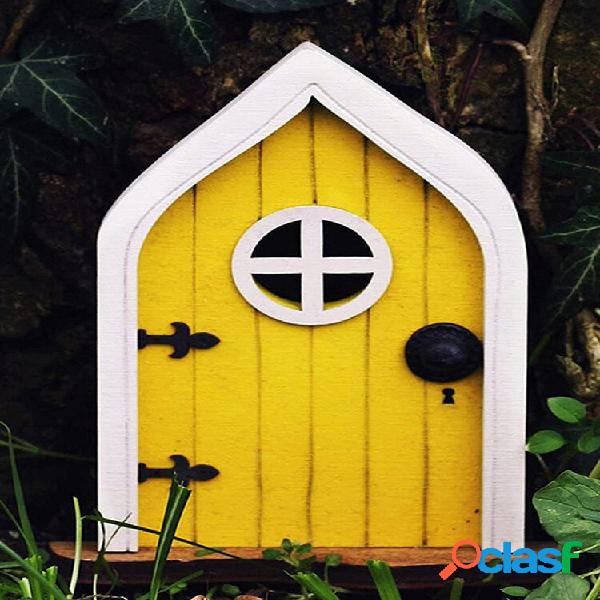 1 PC in legno fatto a mano multicolore carino in miniatura