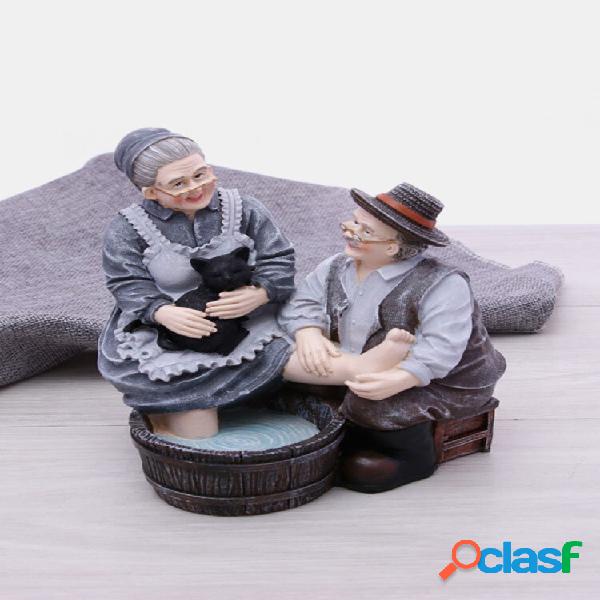 1 PC nonna e nonno anniversario regalo di nozze resina