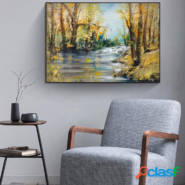 1 Pz Senza Cornice Tela Paesaggio Naturale Olio Pittura Home