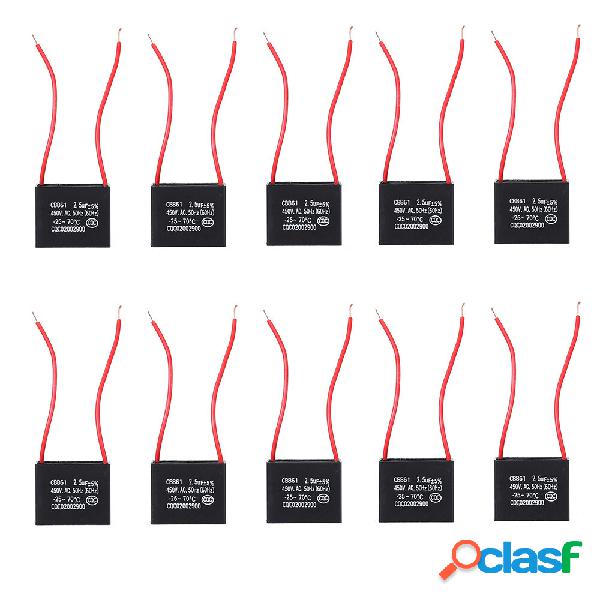 10 pz CBB61 450 V 2.5 uf Capacità di avviamento AC