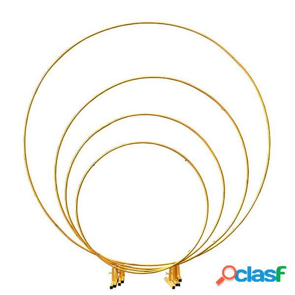 1/1.2/1.5/1.8/2.4M Oro Palloncino Rotondo Arco di Metallo