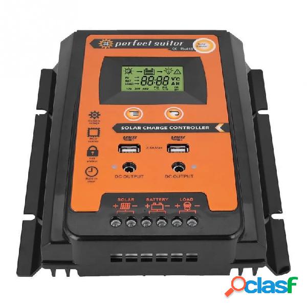12V 24V 30A 50A 70A PWM solare Regolatore di carica Dual USB