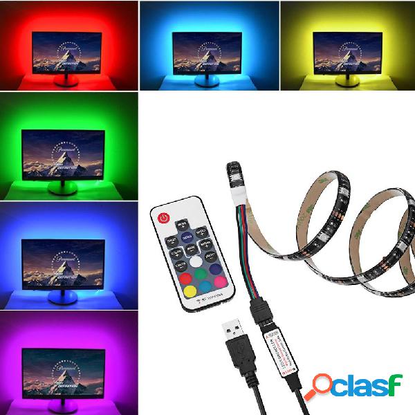 1M USB Power RGB 5050 SMD Striscia 30LED LCD TV Monitor Luce