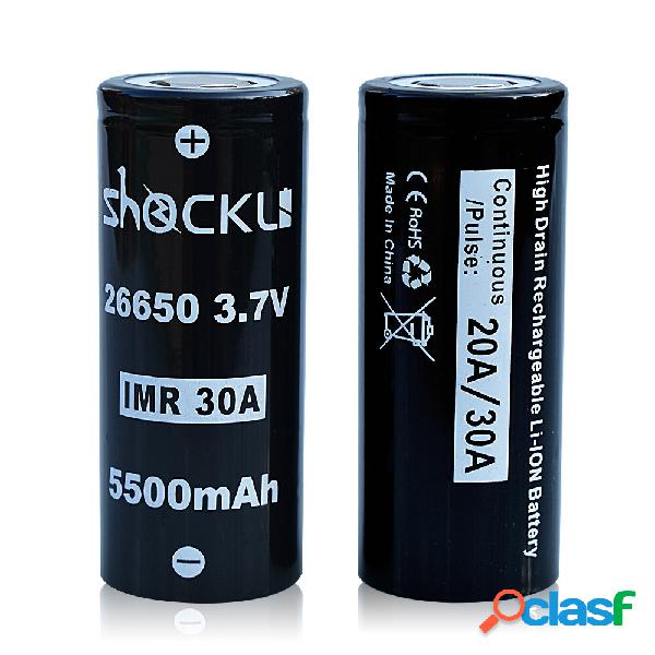2 PZ Shockli IMR 26650 3.7 V 5500 mah 30A Batteria