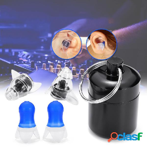 2 Pairs Earplugs Noise Reduction Silicone Tappi per le