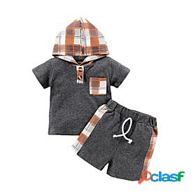 2 Pieces Baby Boys Casual Daily Sports Clothing Set Cotton
