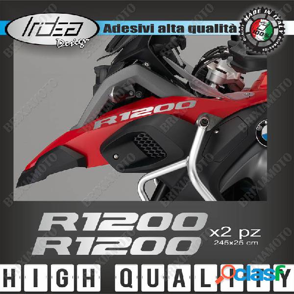 2 adesivi serbatoio moto 245x25 mm argento