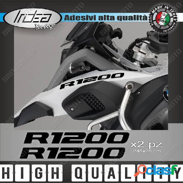 2 adesivi serbatoio moto 245x25 mm nero