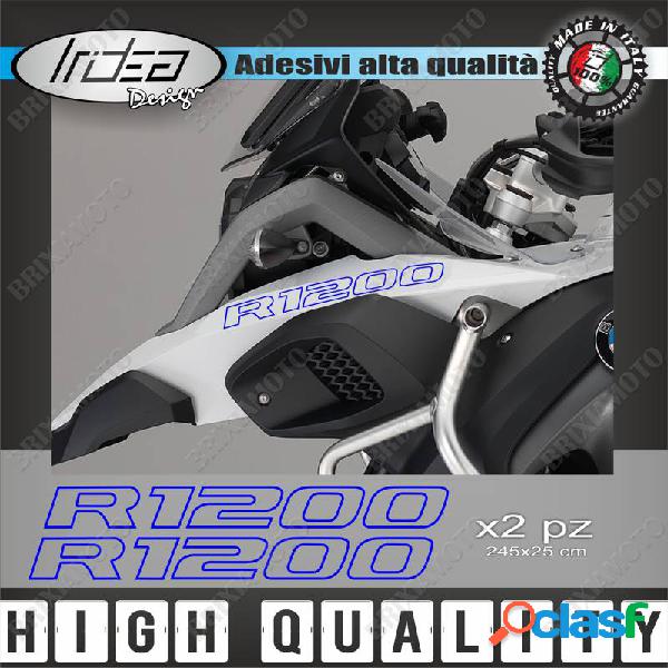 2 adesivi serbatoio stickers moto blu