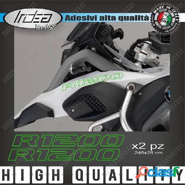 2 adesivi serbatoio stickers moto verde