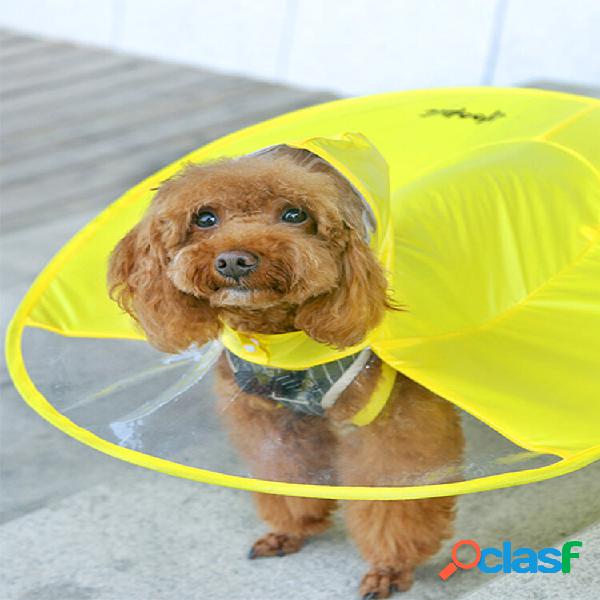 2 colori Pet Dog forma UFO impermeabile impermeabile per
