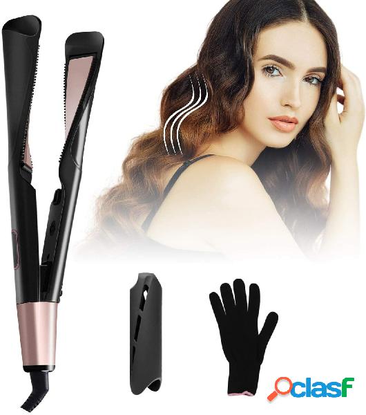 2-in-1 Infrarosso lontano Capelli Bigodino dritto LCD