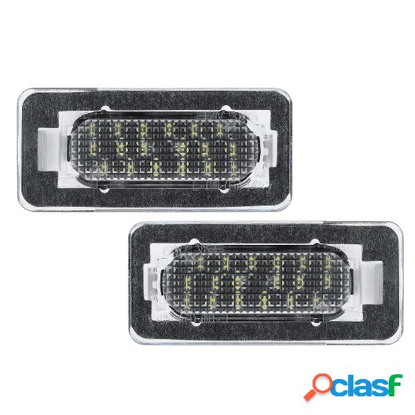 2 pezzi auto SMD bianco LED luci licenza Piatto lampade