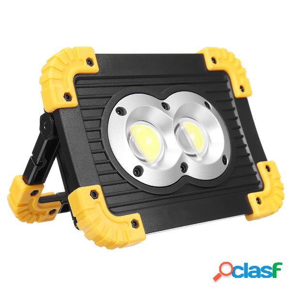 20W COB LED Lampada da lavoro portatile USB Floodlight per