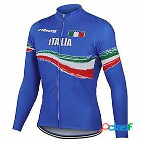 21Grams Italy National Flag Long Sleeve Mens Cycling Jersey