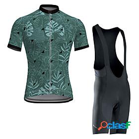 21Grams Mens Cycling Jersey with Bib Shorts Short Sleeve -