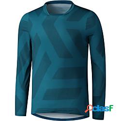 21Grams Per uomo Manica lunga Maglia in discesa Elastene Blu