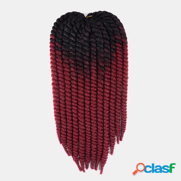 22 colori colorati sporchi treccia spirale lunga Capelli