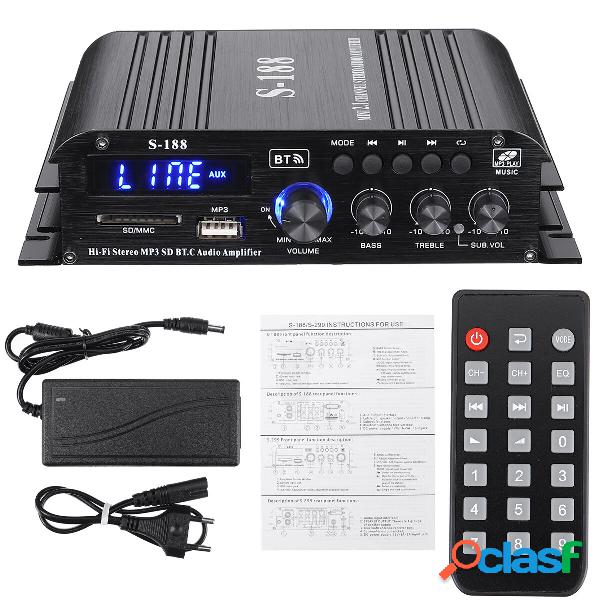 2*400W+200W 2.1 canali LCD display Hifi S188 amplificatore