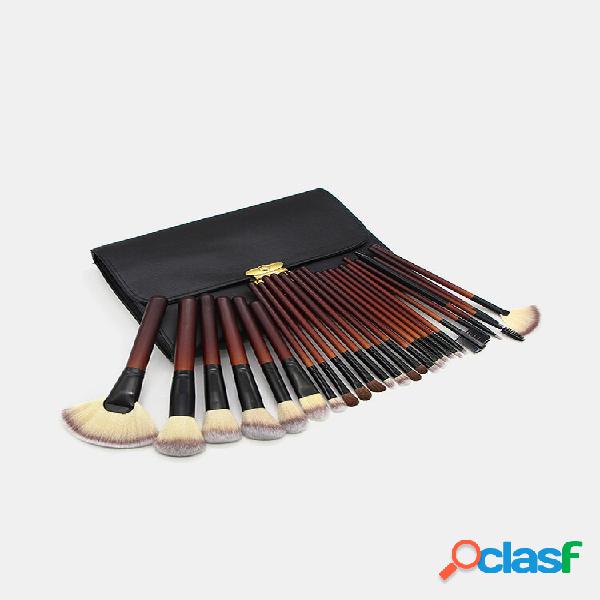 26 Pz Trucco Pennello Set Doppio Borsa Animale Portatile