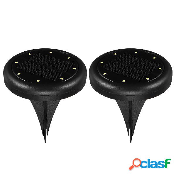 2PCS solare Luce da terra alimentata IP65 Luci da ponte per